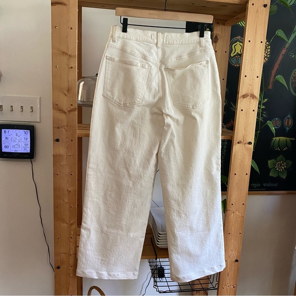 Madewell White Cream The Perfect Vintage Wide Leg Jeans 29 - Picture 6 of 16